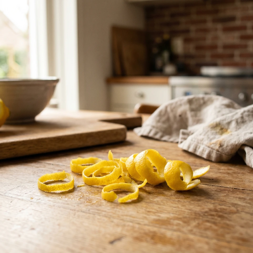 Handgeschilde citroenschil voor Good Guys Limoncello
